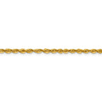 FJC Finejewelers 10k 3.0mm Bright Cut Lightweight Rope Chain Bracelet