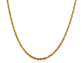 FJC Finejewelers 10k 3.0mm Bright Cut Lightweight Rope Chain Bracelet