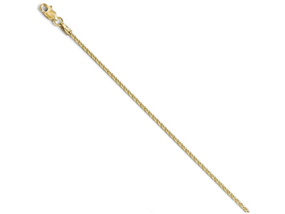 FJC Finejewelers 10k 1.5mm wide by 16 inch in length Bright Cut Wheat Chain Necklace