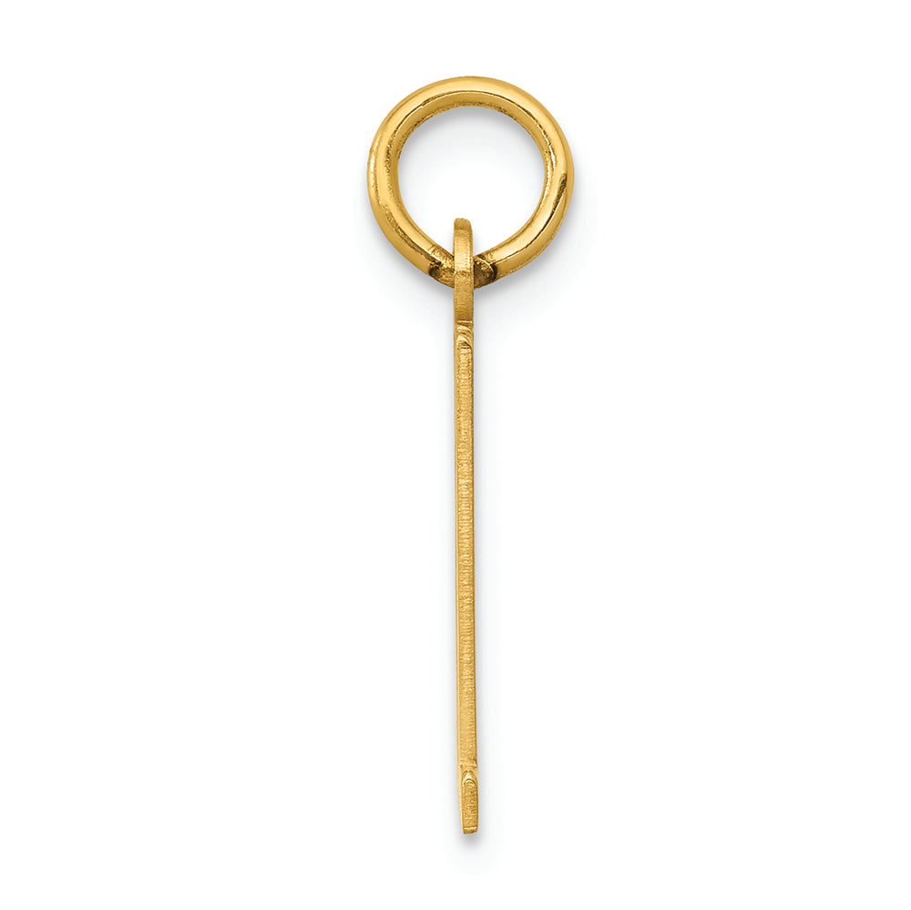 FJC Finejewelers 14k Yellow Gold Small Polished Elongated 81 Charm