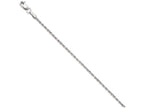FJC Finejewelers 10k White Gold 1.75mm Bright Cut Rope Chain Necklace