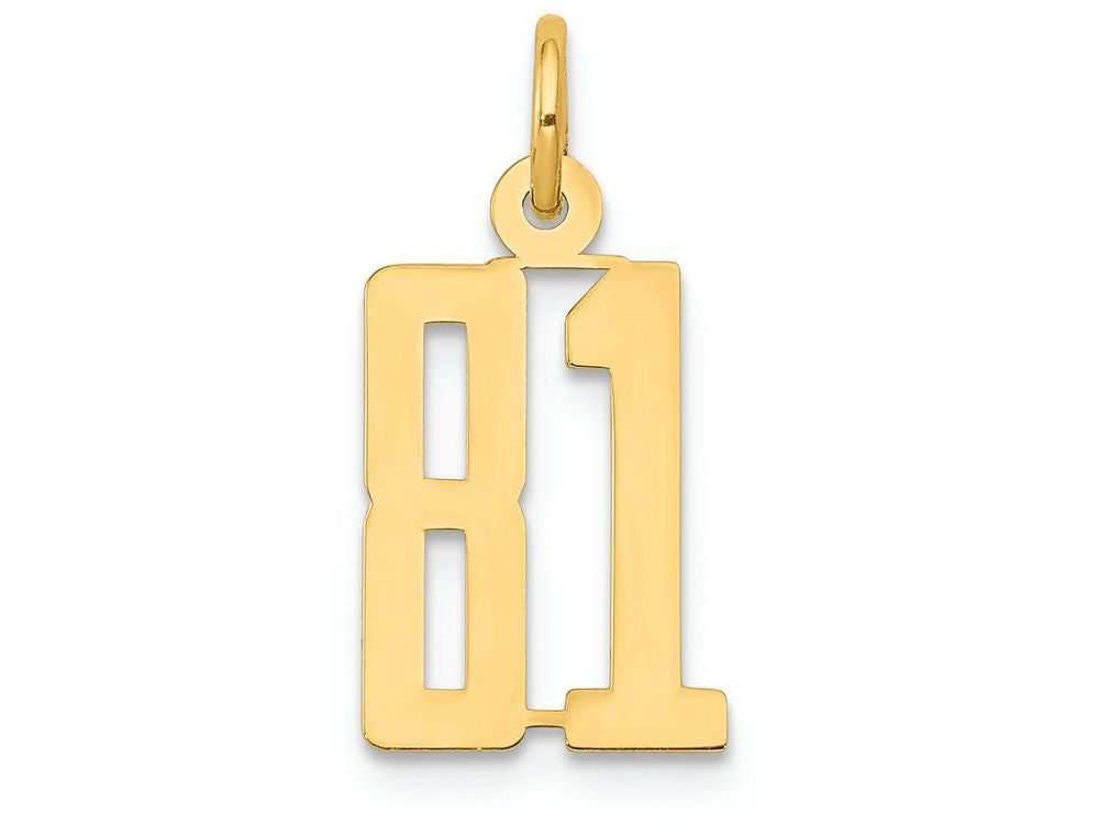 FJC Finejewelers 14k Yellow Gold Small Polished Elongated 81 Charm