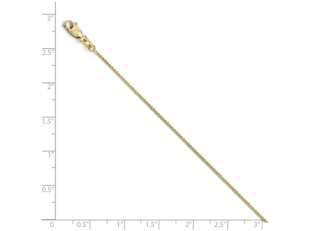 FJC Finejewelers 10k 1mm Wheat Chain Necklace Lobster Clasp