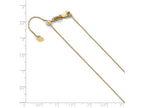 FJC Finejewelers 10k Adjustable .7mm Baby Box Chain Necklace