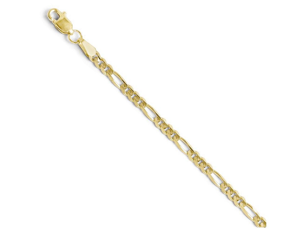 FJC Finejewelers 10k 3.0mm Figaro Chain Ankle Bracelet