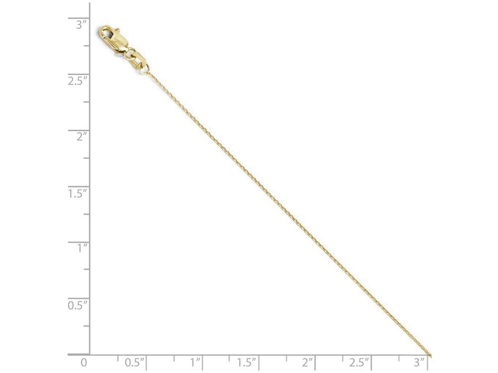 FJC Finejewelers 10k Bright Cut 0.65mm Wheat Chain Necklace