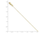 FJC Finejewelers 10k Bright Cut 0.65mm Wheat Chain Necklace