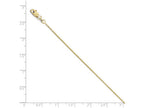 FJC Finejewelers 10k 1mm x 16 inch Bright Cut Wheat Chain Necklace