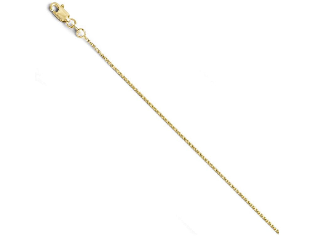 FJC Finejewelers 10k 1mm wide by 20 inched in length Bright Cut Wheat Chain Necklace