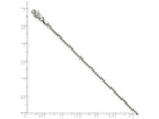 FJC Finejewelers 10k White Gold 1.5mm Bright Cut Wheat Chain Necklace