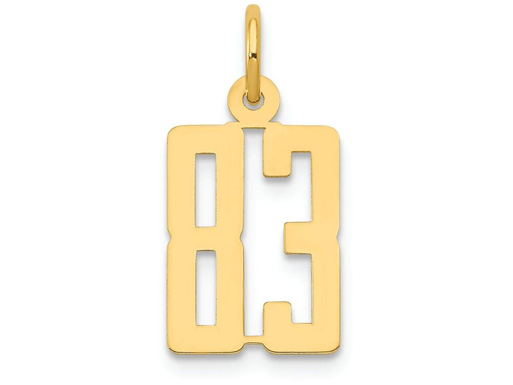 FJC Finejewelers 14k Yellow Gold Small Polished Elongated 83 Charm