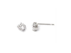 FJC Finejewelers 14k White Gold Cz Stud-4.0mm Earrings