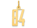 FJC Finejewelers 14k Yellow Gold Small Polished Elongated 84 Charm