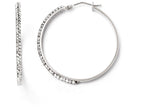 FJC Finejewelers 14k White Gold Hinged Hoop Earrings