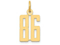 FJC Finejewelers 14k Yellow Gold Small Polished Elongated 86 Charm