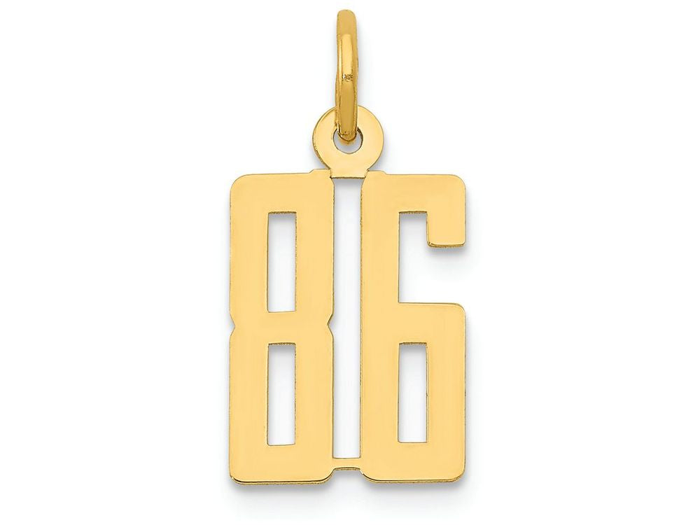 FJC Finejewelers 14k Yellow Gold Small Polished Elongated 86 Charm
