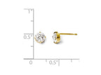 FJC Finejewelers 14k Yellow Gold Cz Stud-5.0mm Earrings