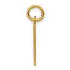 FJC Finejewelers 14k Yellow Gold Small Polished Elongated 87 Charm