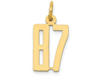 FJC Finejewelers 14k Yellow Gold Small Polished Elongated 87 Charm