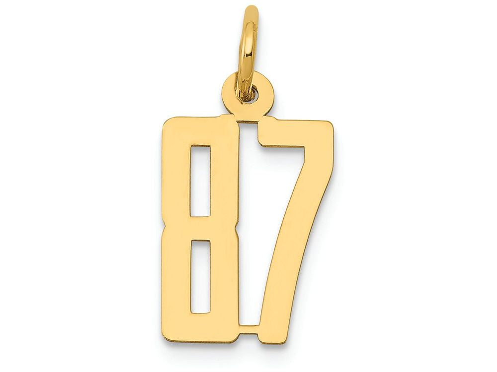 FJC Finejewelers 14k Yellow Gold Small Polished Elongated 87 Charm