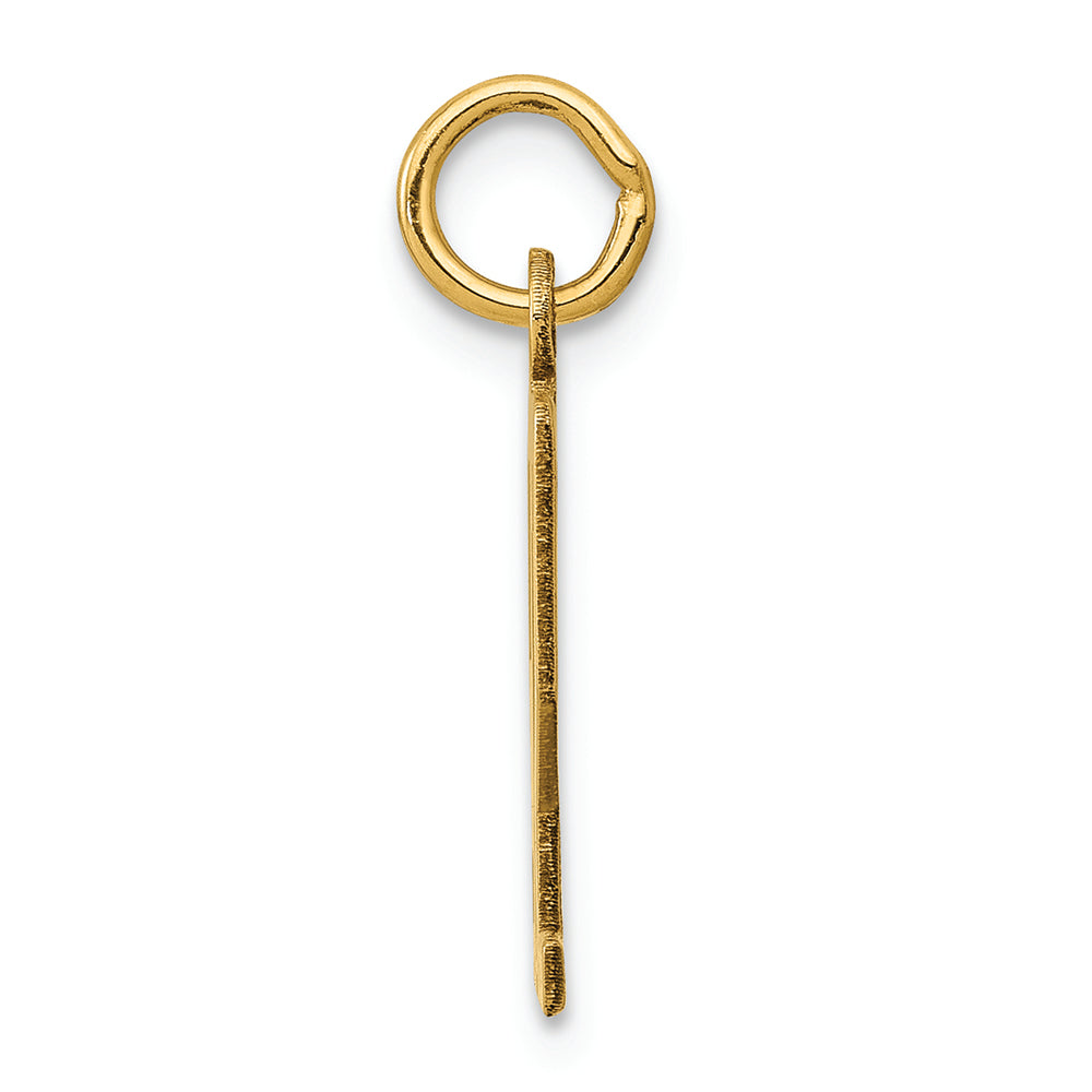 FJC Finejewelers 14k Yellow Gold Small Polished Elongated 92 Charm