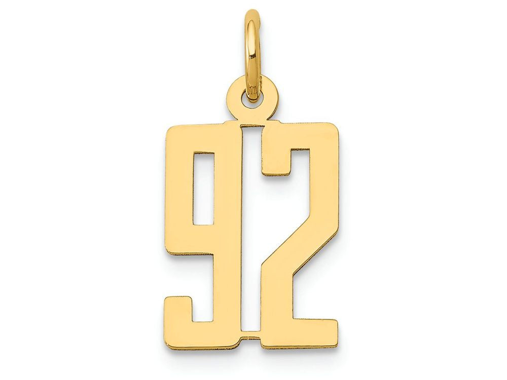 FJC Finejewelers 14k Yellow Gold Small Polished Elongated 92 Charm