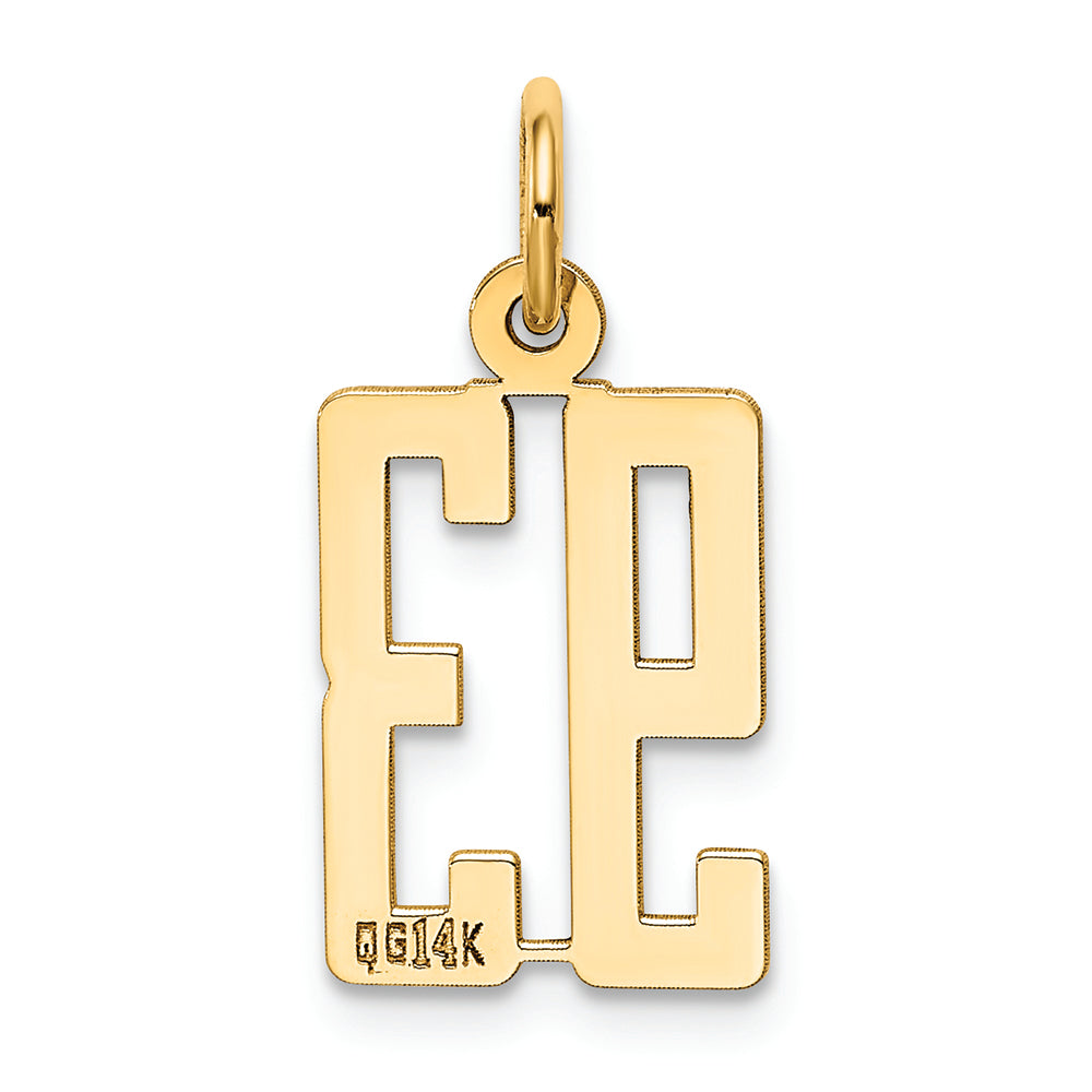 FJC Finejewelers 14k Yellow Gold Small Polished Elongated 93 Charm