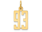 FJC Finejewelers 14k Yellow Gold Small Polished Elongated 93 Charm