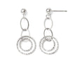 FJC Finejewelers 14k White Gold Post Dangle Earrings