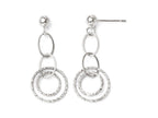 FJC Finejewelers 14k White Gold Post Dangle Earrings
