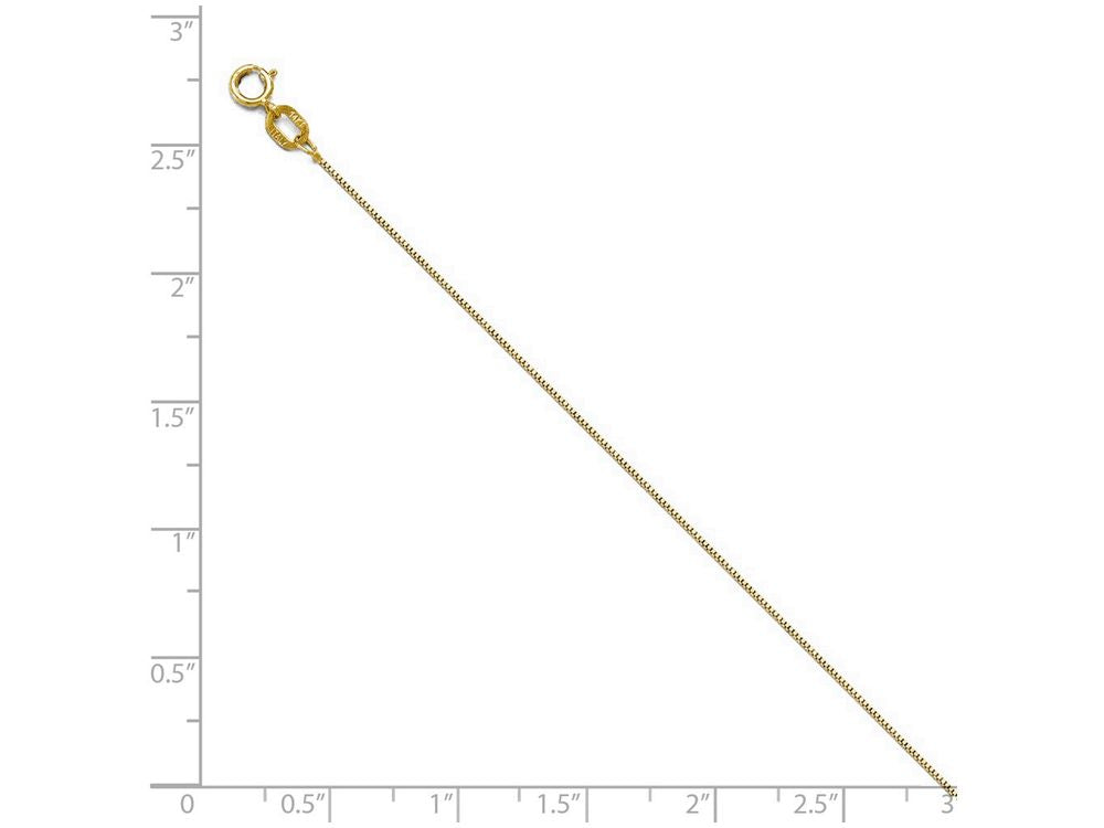 FJC Finejewelers 14k Yellow Gold Baby Box Chain Necklace