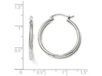 FJC Finejewelers 14k White Gold Polished Hoop Earrings
