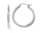 FJC Finejewelers 14k White Gold Polished Hoop Earrings