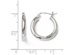 FJC Finejewelers 14k White Gold Polished Hoop Earrings