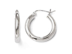 FJC Finejewelers 14k White Gold Polished Hoop Earrings