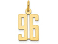 FJC Finejewelers 14k Yellow Gold Small Polished Elongated 96 Charm