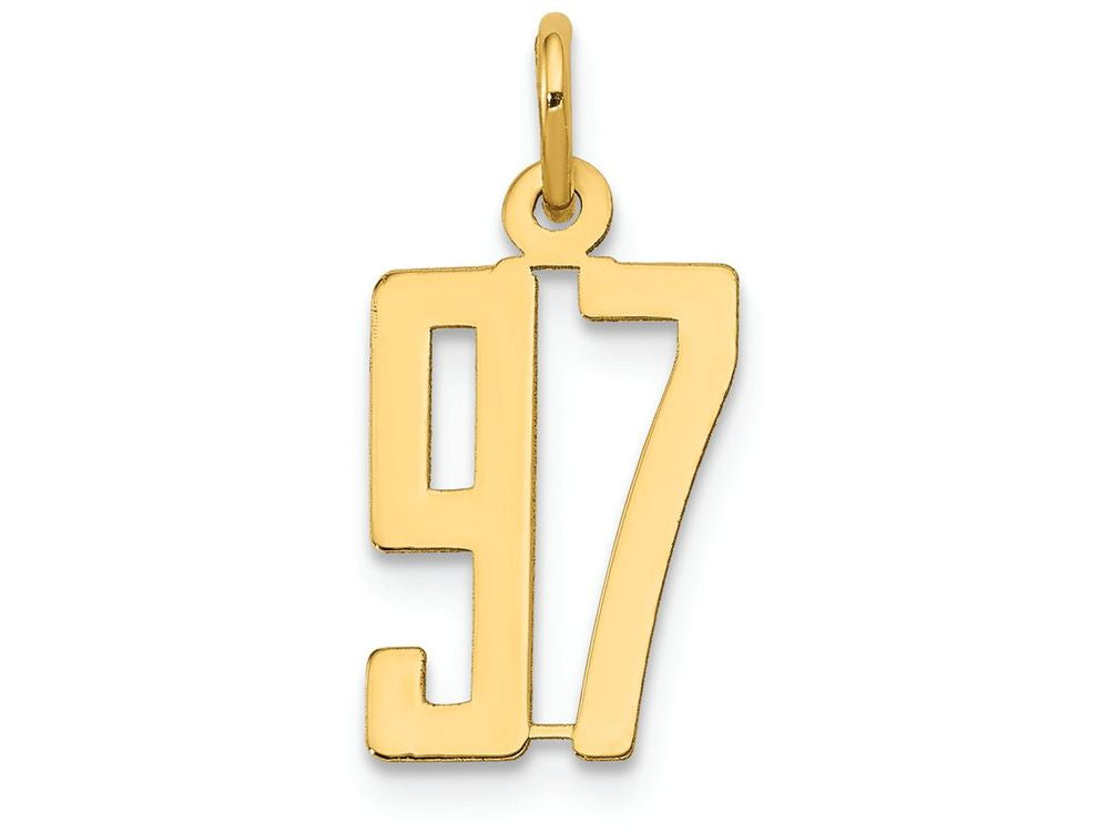 FJC Finejewelers 14k Yellow Gold Small Polished Elongated 97 Charm
