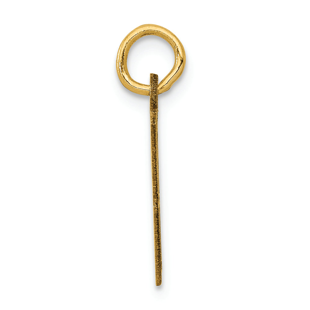 FJC Finejewelers 14k Yellow Gold Small Polished Elongated 98 Charm