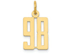 FJC Finejewelers 14k Yellow Gold Small Polished Elongated 98 Charm