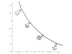 FJC Finejewelers Sterling Silver Adjustable Anklet (9-10)