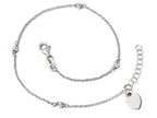 FJC Finejewelers Sterling Silver Adjustable Anklet (9-10)