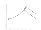 FJC Finejewelers Sterling Silver Adjustable Box Chain Necklace