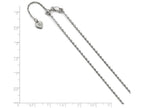 FJC Finejewelers Sterling Silver Adjustable Cable Chain Necklace