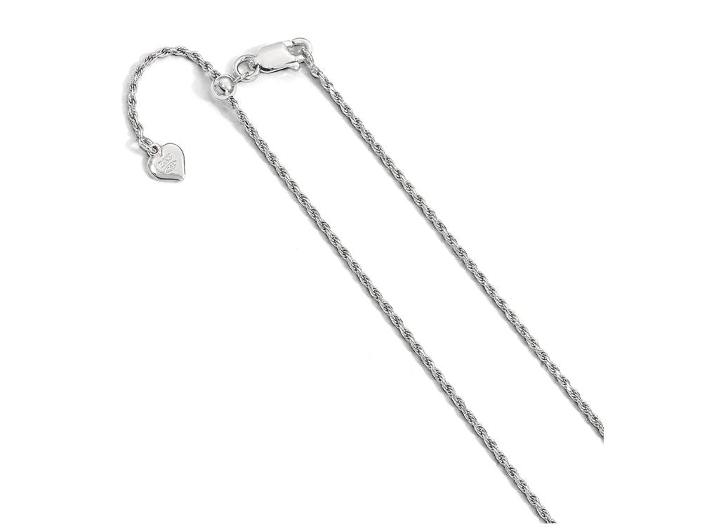 FJC Finejewelers Sterling Silver Adjustable Rope Chain Necklace