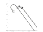 FJC Finejewelers Sterling Silver Adjustable Wheat Chain Necklace