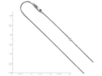 FJC Finejewelers Sterling Silver Cable Chain Necklace W/ 2in Ext