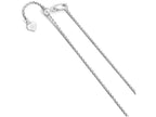FJC Finejewelers Sterling Silver Adjustable Rope Chain Necklace