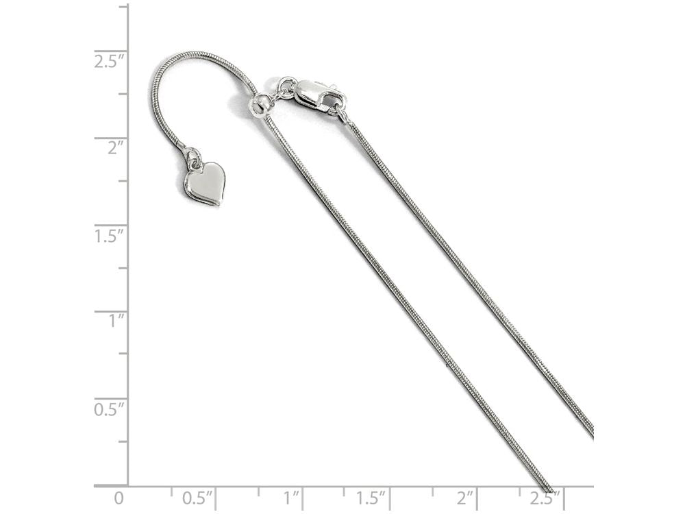 FJC Finejewelers Sterling Silver Adjustable Snake Chain Necklace