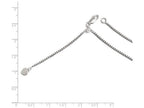 FJC Finejewelers Sterling Silver Adjustable Box Chain Necklace