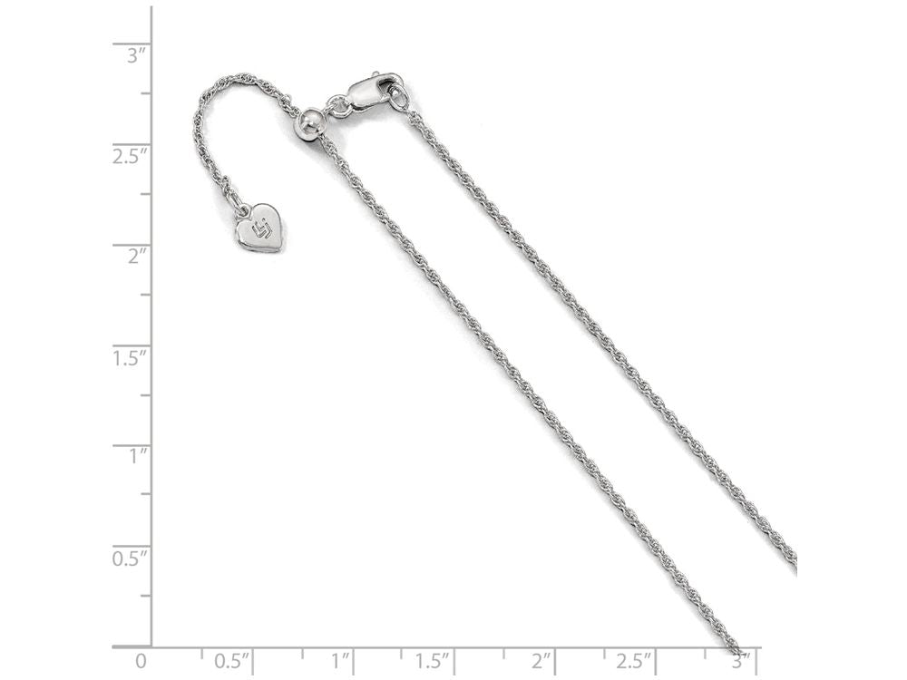 FJC Finejewelers Sterling Silver Adjustable Loose Rope Chain Necklace